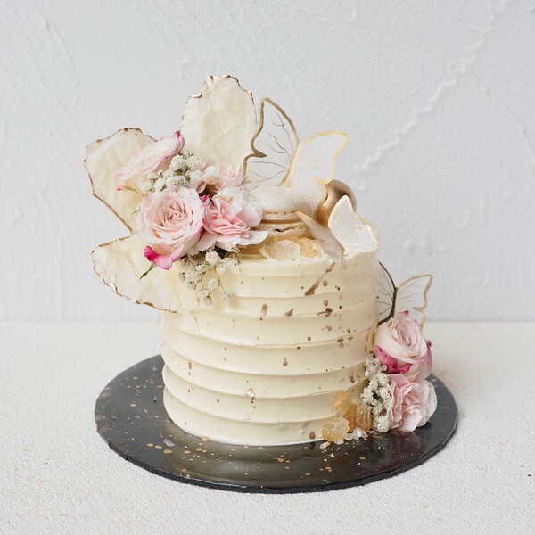 Ashley Cake | White Butterfly